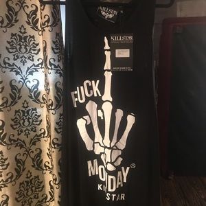 Killstar F Monday Destroyed Tank XL Dollskill $25